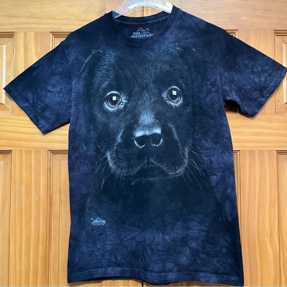 The Mountain Black Lab Tee Shirt Size Small
